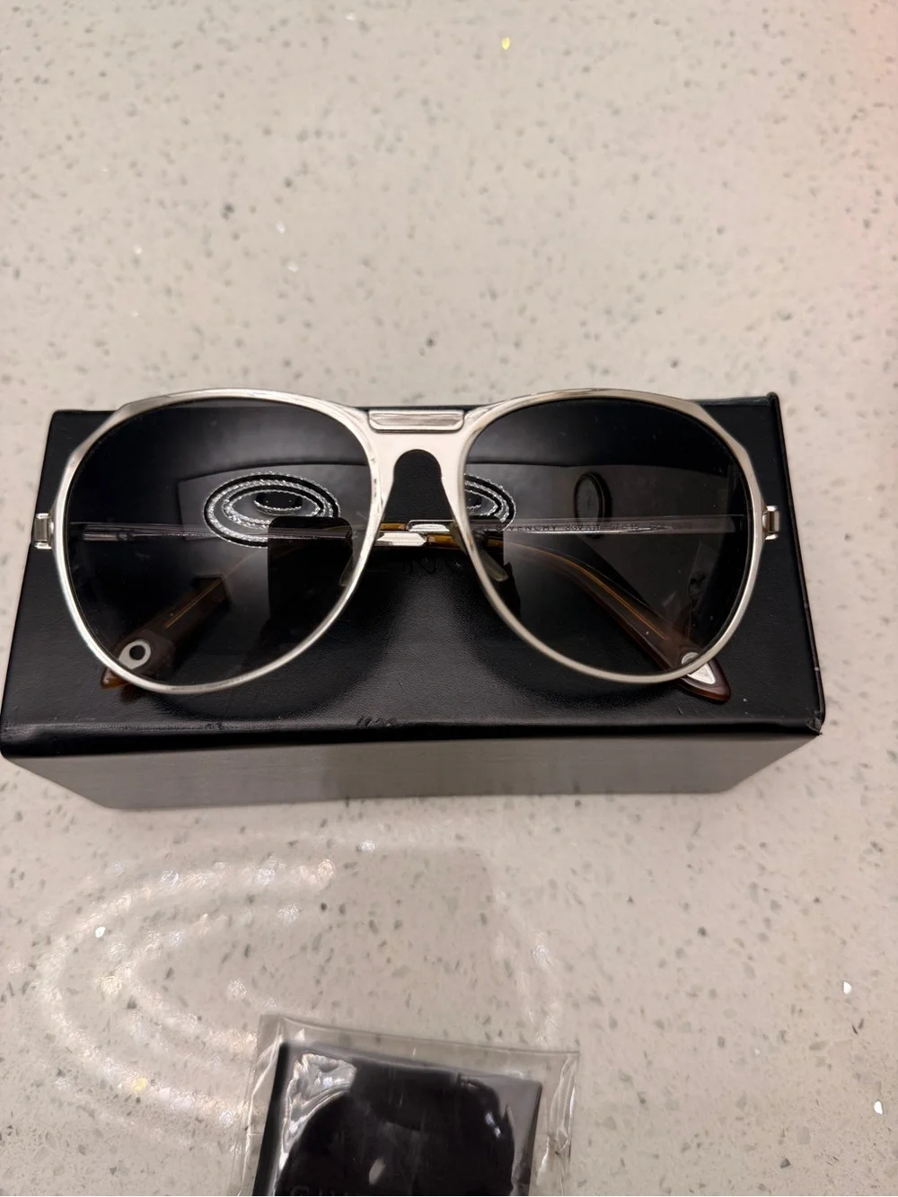Givenchy Aviator Sunglasses with Dark Lenses